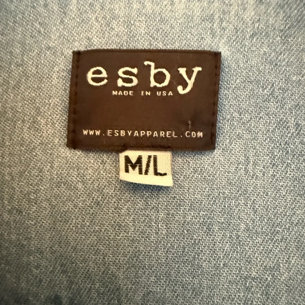 esby Blue Lightweight Shirt Jacket Classic Style - Picture 7 of 7